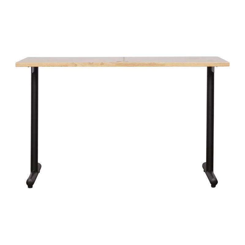 Escritorio Profesional Iron T-Shape Madera Sólido-3