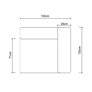 Seccional HAY 1 Cuerpo Turquesa, Narrow Brazo Derecho-4