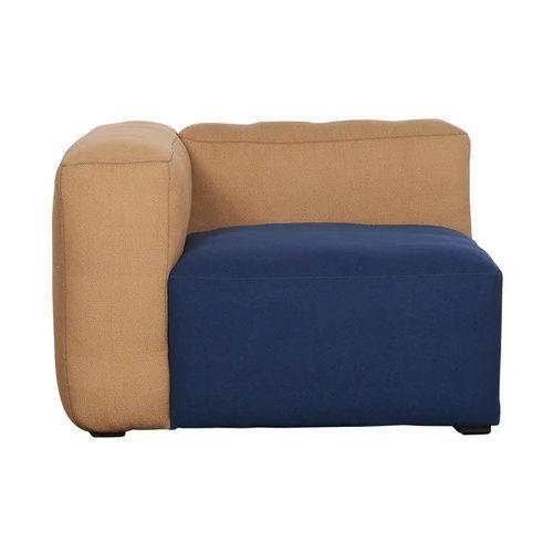 Seccional HAY 1 Cuerpo Azul y Beige, Narrow Brazo Izquierdo-0