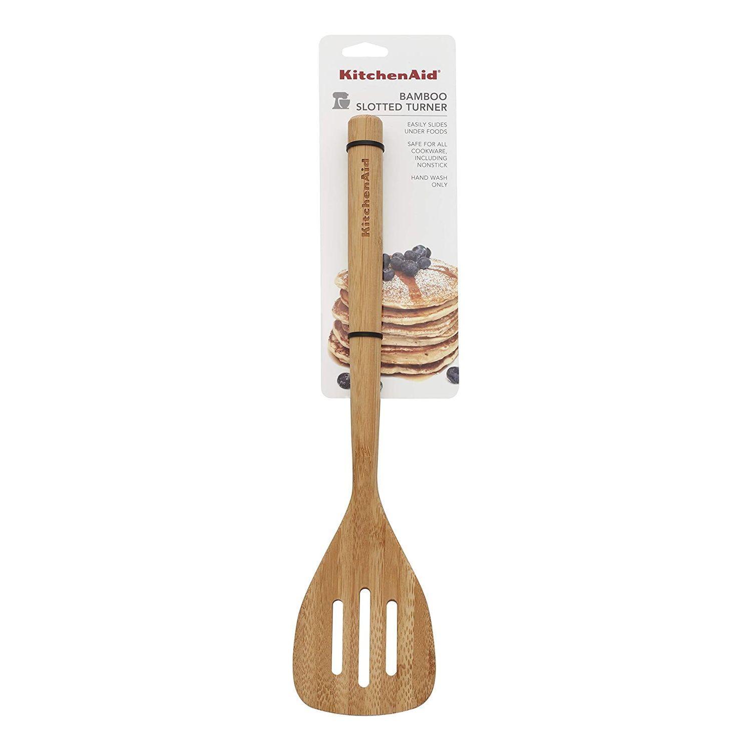 Espátula Ranurada, Paleta Madera Universal Bambú-3