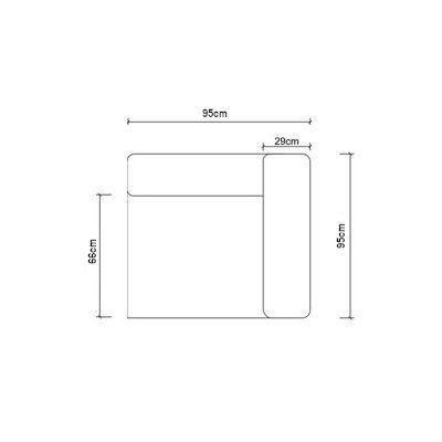 Seccional HAY 1 Cuerpo Turquesa, Corner Brazo Der-4