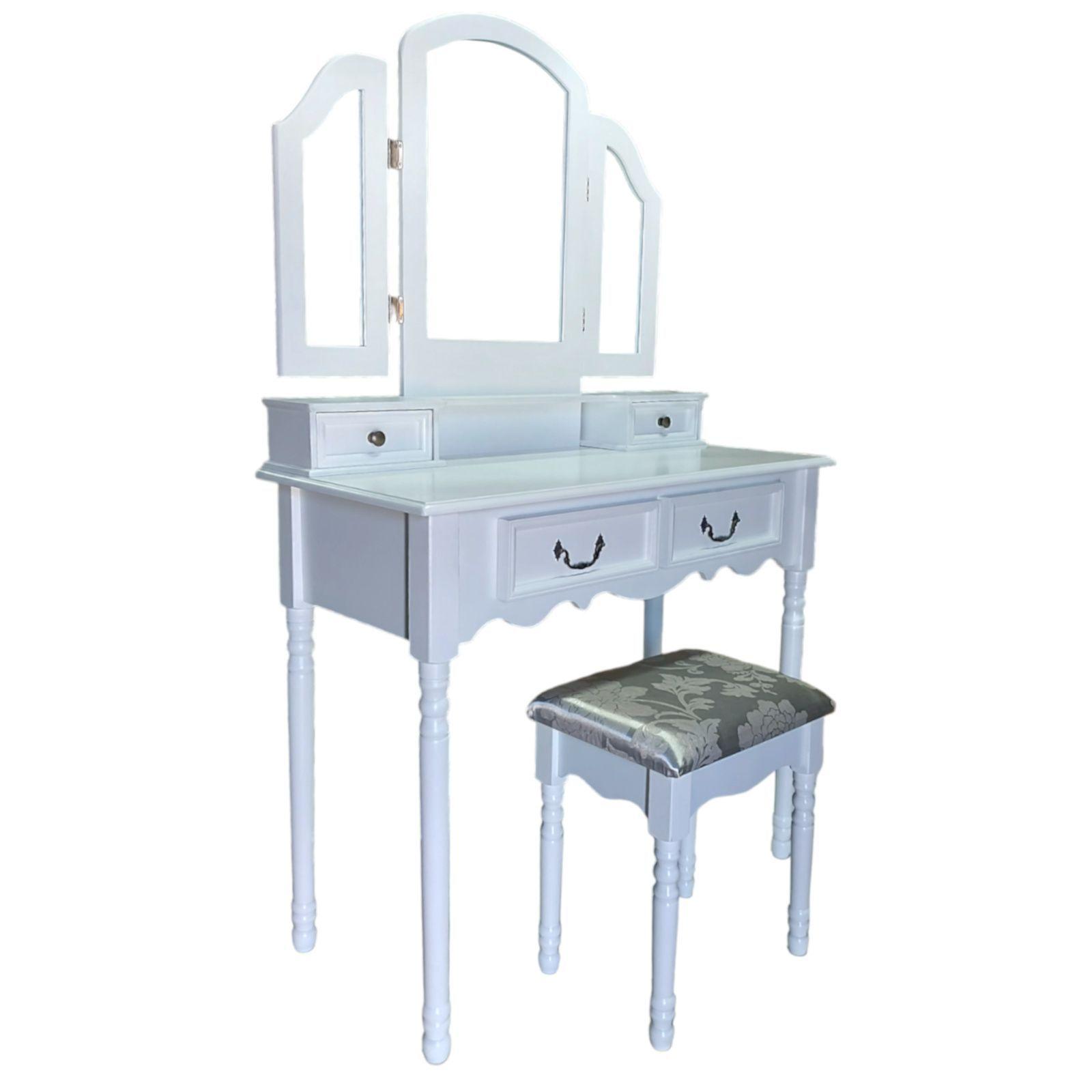 Tocador Vintage Bocholt 4dw Blanco con Piso-3