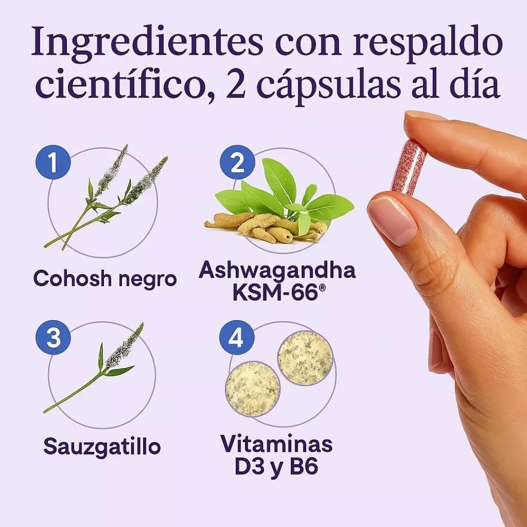 Suplemento Natural para la Menopausia – 60 Capsulas -2