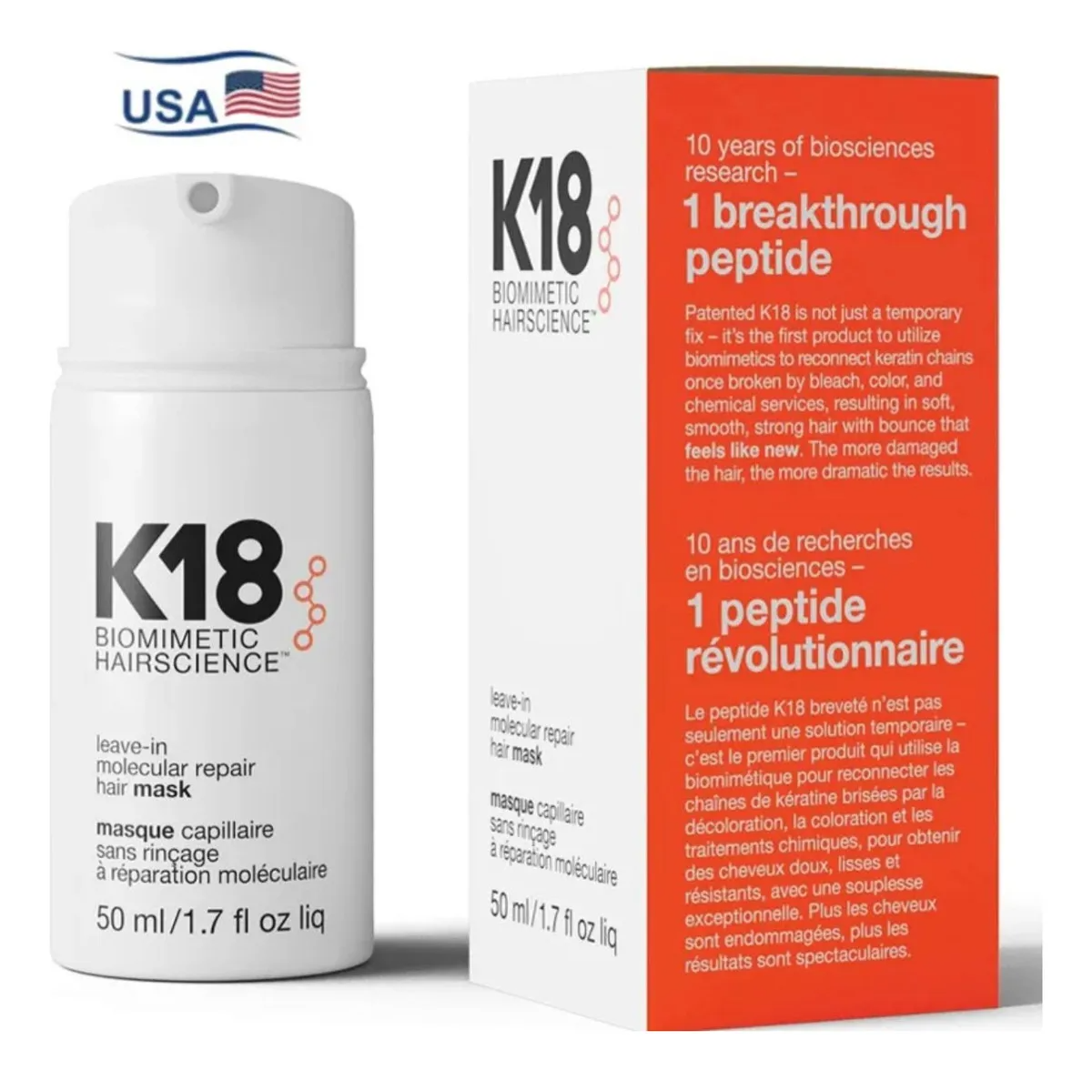 Mascara K18 Molecular Repair Hair Mask Reparacion De 50ml-1