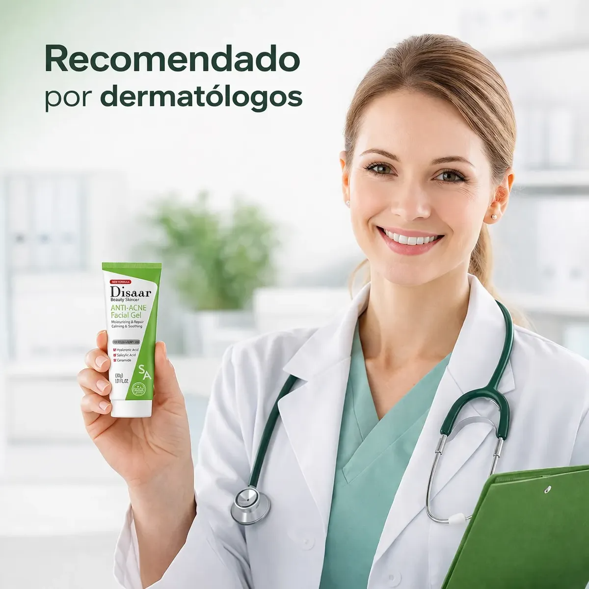 Gel Facial Anti Acné Ácido Salicílico 30g Disaar-3