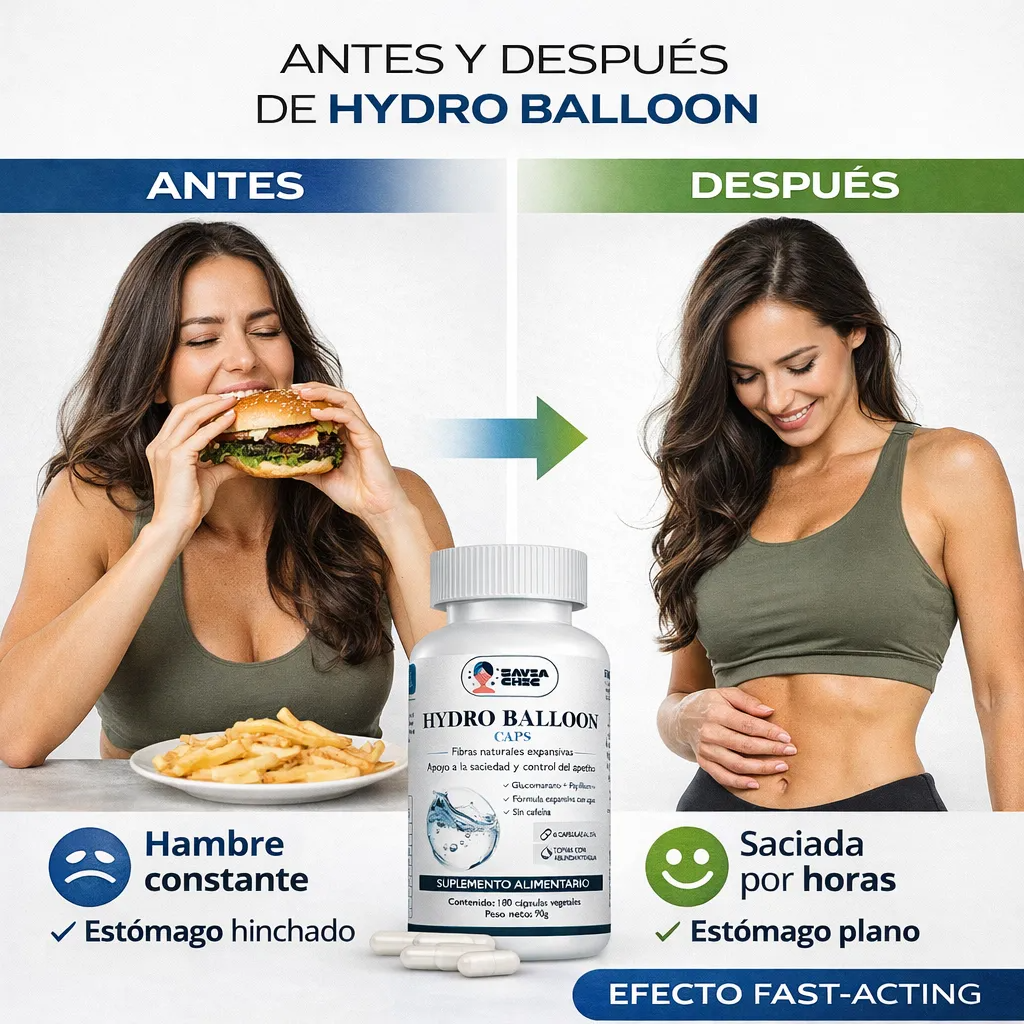 Balon Gastrico Para Adelgazar Hydro Balloon 180 Cápsulas Sin Sabor-5