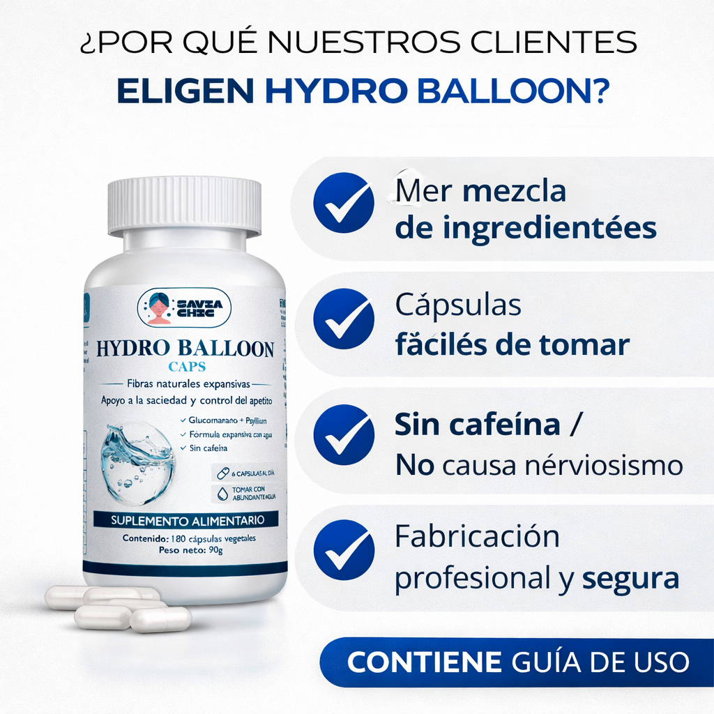 Balon Gastrico Para Adelgazar Hydro Balloon 180 Cápsulas Sin Sabor-1