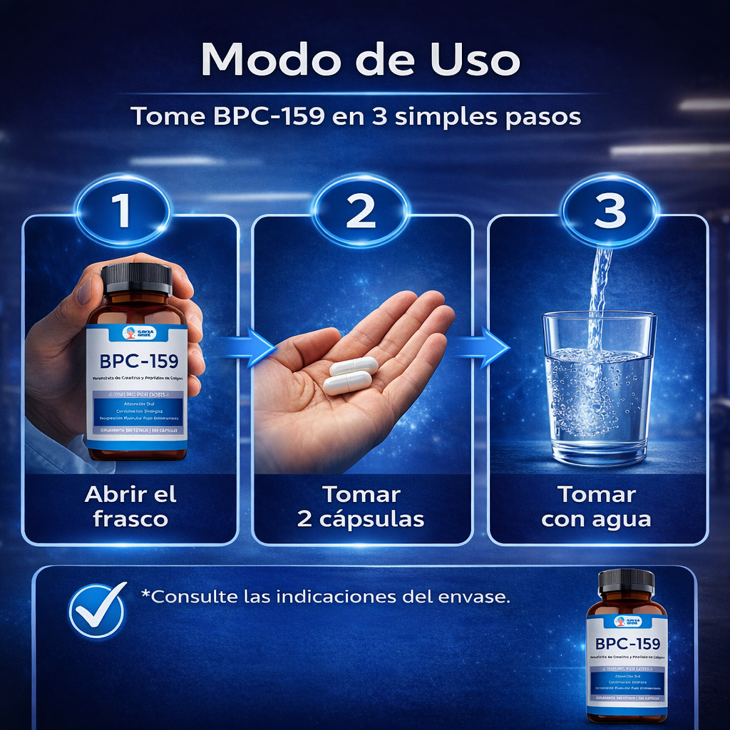 Suplemento Bpc-159 Con Creatina, Colágeno, Magnesio 120 Caps Sin Sabor-4