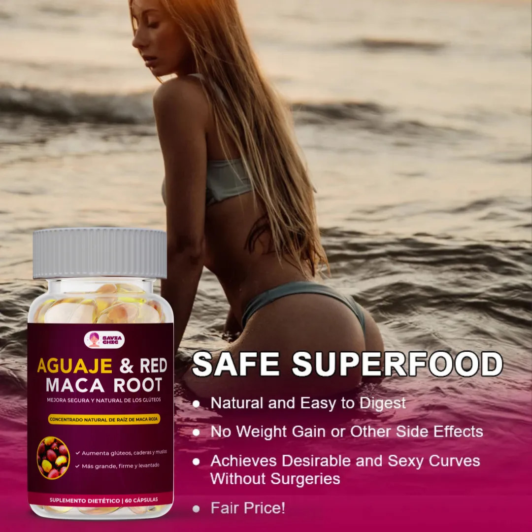 Aguaje Maca Aumenta Gluteos Equilibrio Mujer Sin Sabor 60 Capsulas-6