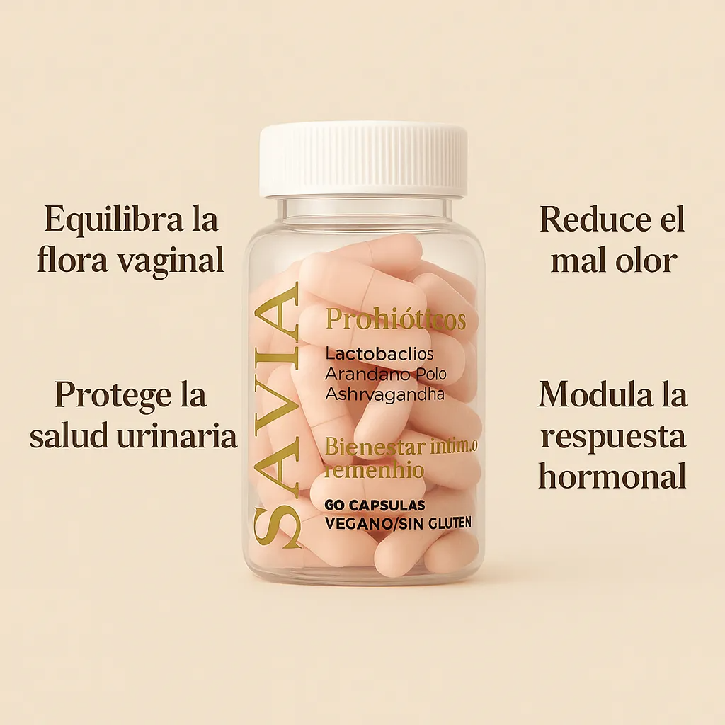 Pack Rico Olor - Savia Probioticos + Desodorante 60 Capsulas Sin Sabor-1