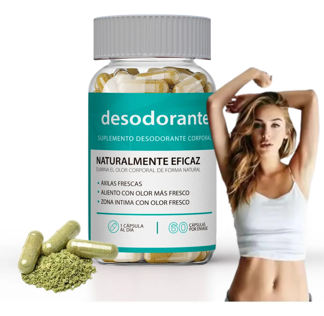 Pack Rico Olor - Savia Probioticos + Desodorante 60 Capsulas Sin Sabor-3
