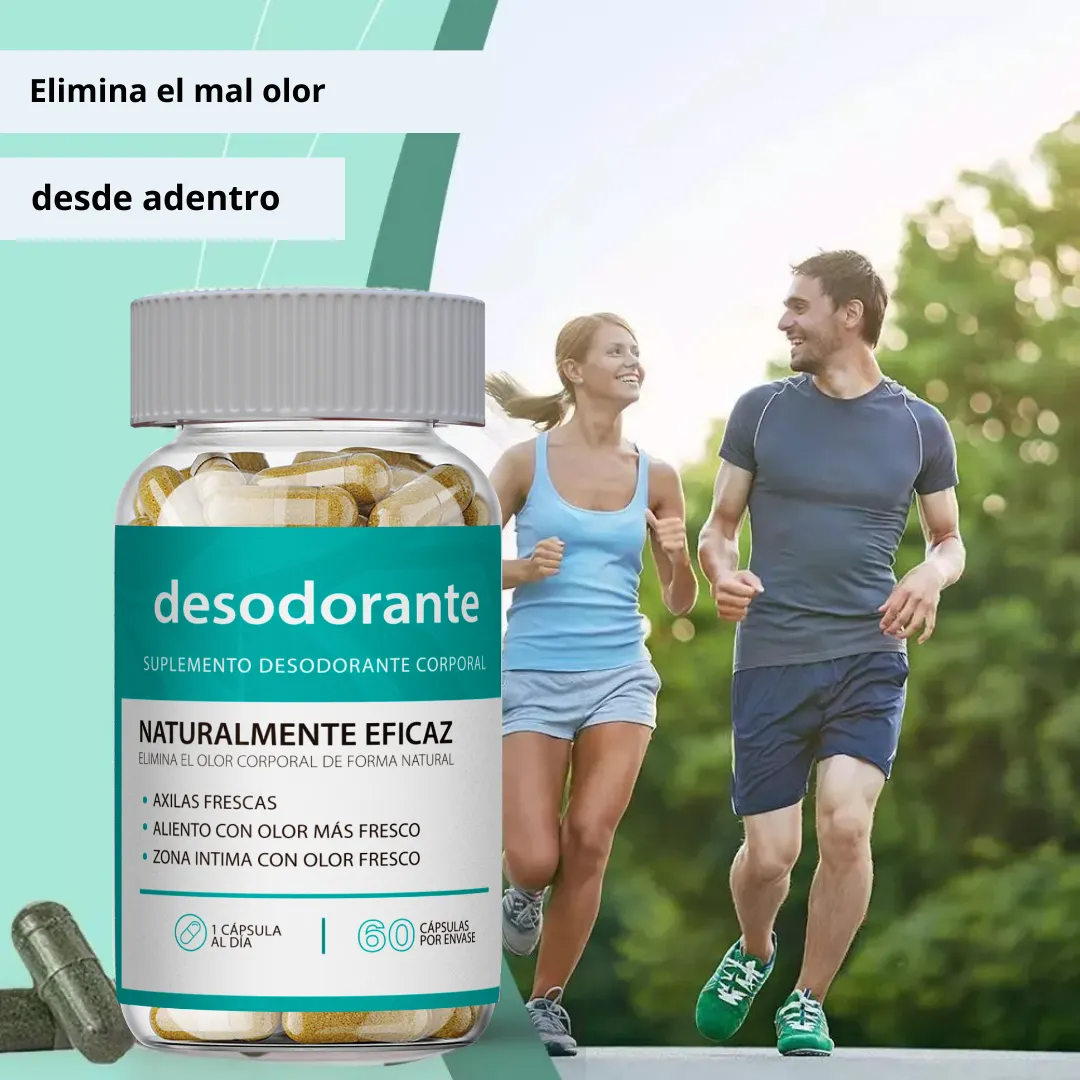 Pack Rico Olor - Savia Probioticos + Desodorante 60 Capsulas Sin Sabor-4