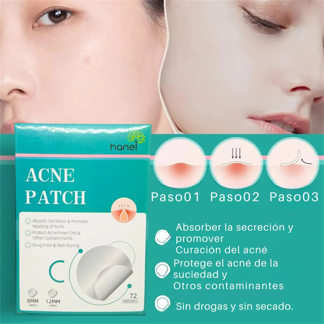 72 Parches Invisibles Cubre Acne Espinillas Granos Facial-3
