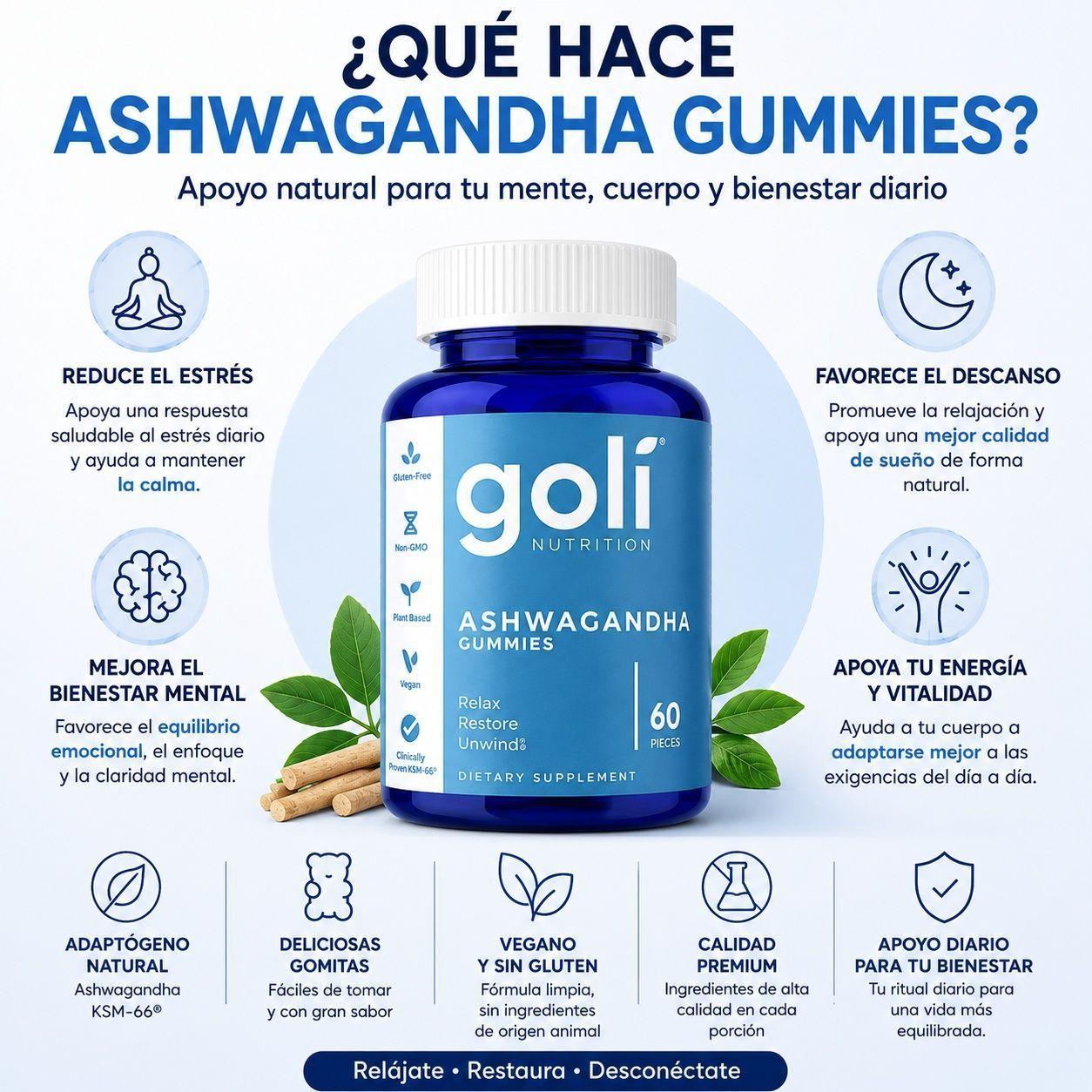 Gol Suplemento En Gomitas Para Estres Y Sue o 60 Unidades-1