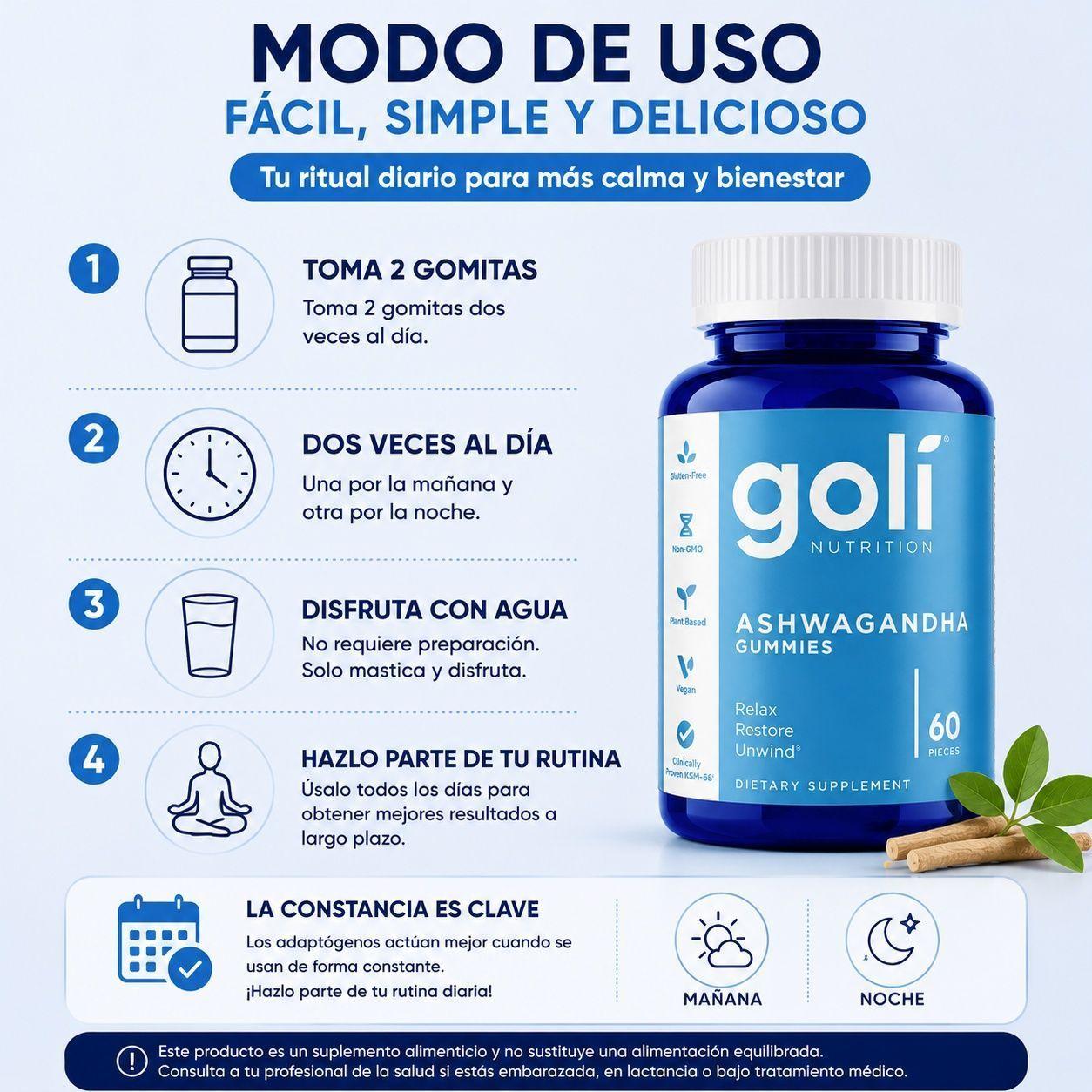 Gol Suplemento En Gomitas Para Estres Y Sue o 60 Unidades-2
