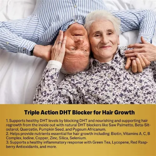Dht Blocker Con Biotina 5000mcg Prostata Y Cabello Sin Sabor-3