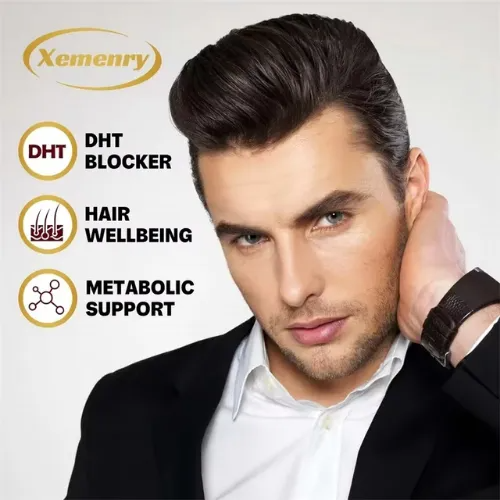 Dht Blocker Con Biotina 5000mcg Prostata Y Cabello Sin Sabor-5