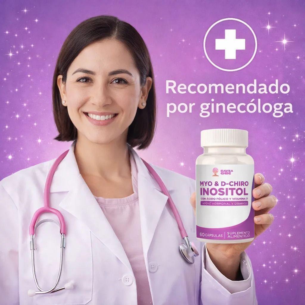 Myo Inositol D-chiro + Vitamina D 2000mg 60 Capsulas -3