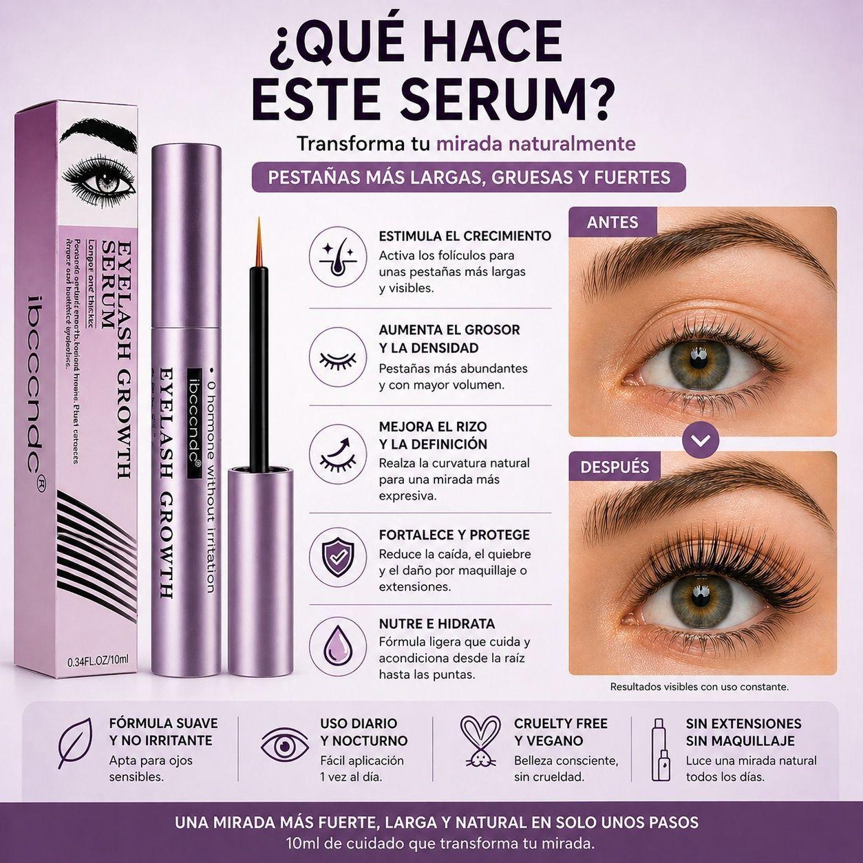 Serum Alargador Y Fortalecedor De Pestañas Original 5ml-5