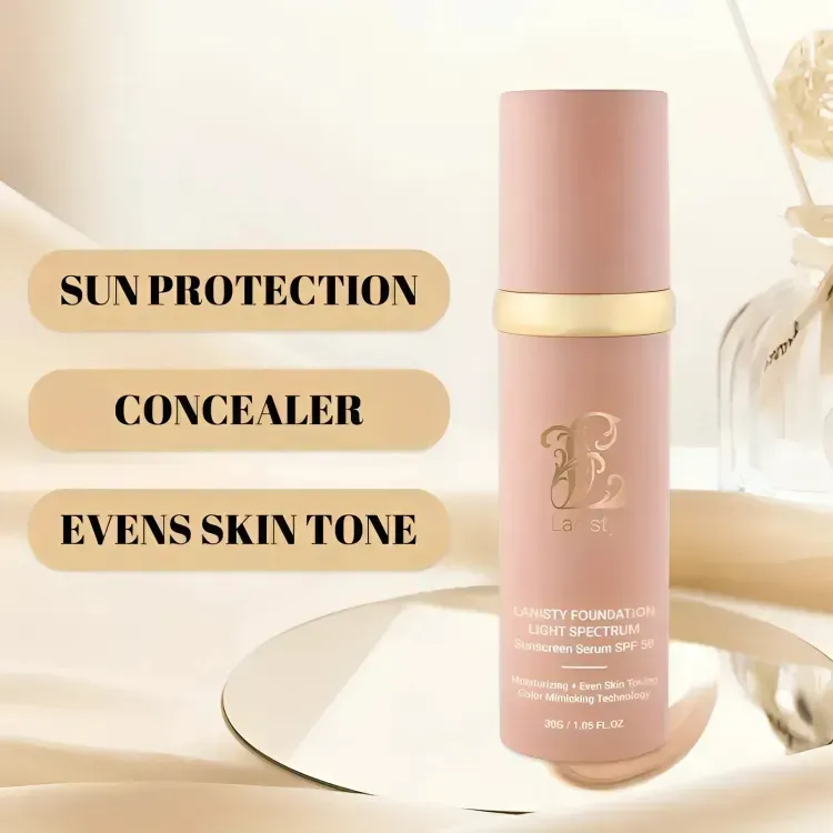 Base 4 En 1 Maquillaje Adaptable Spf 50 Lanisty 30g 220 Sand-3