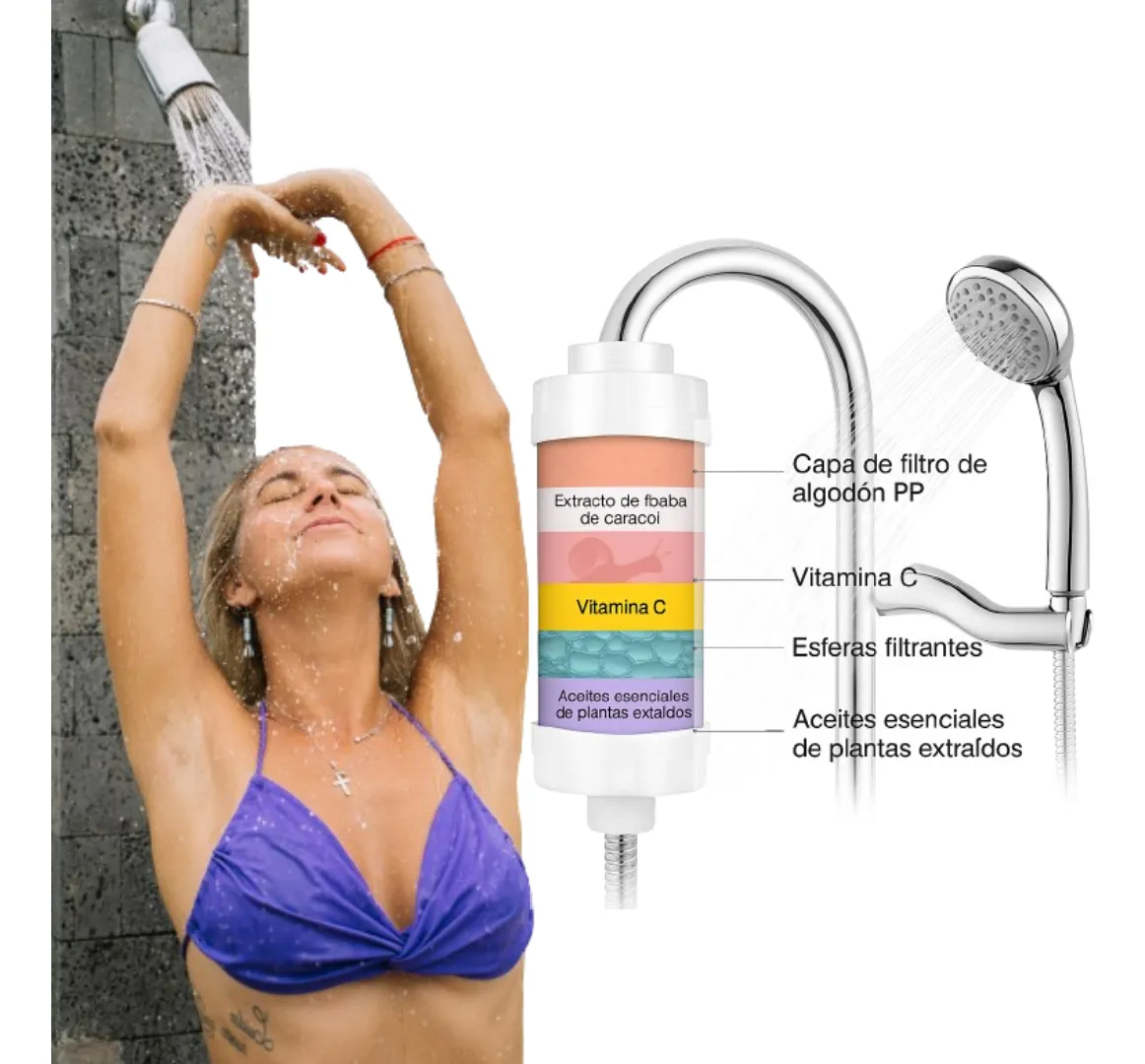 Pack Detox & Glow Glutatión + Filtro De Ducha Vit C Y Aroma-3