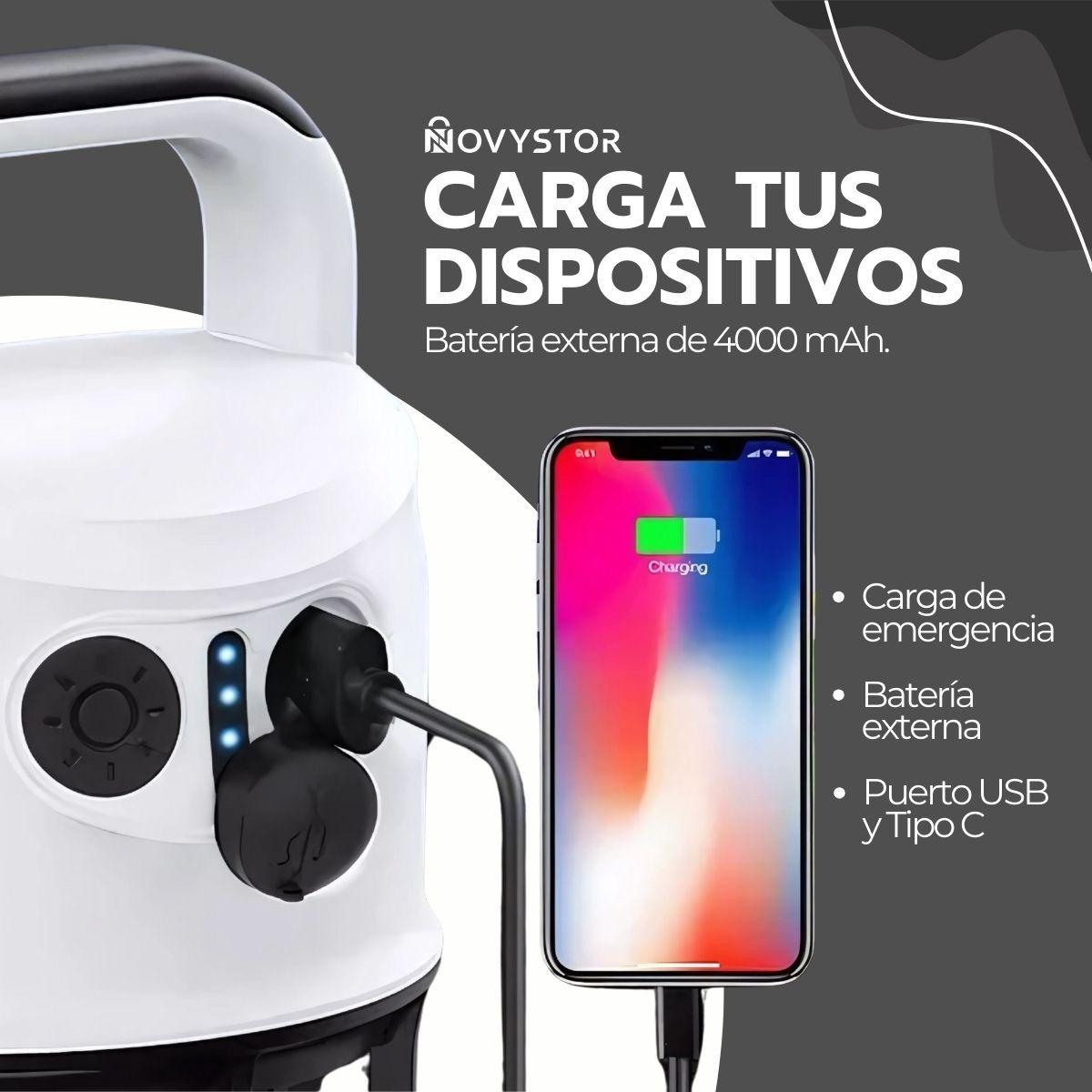 Lámpara Camping Dual LED Recargable con Power Bank-6