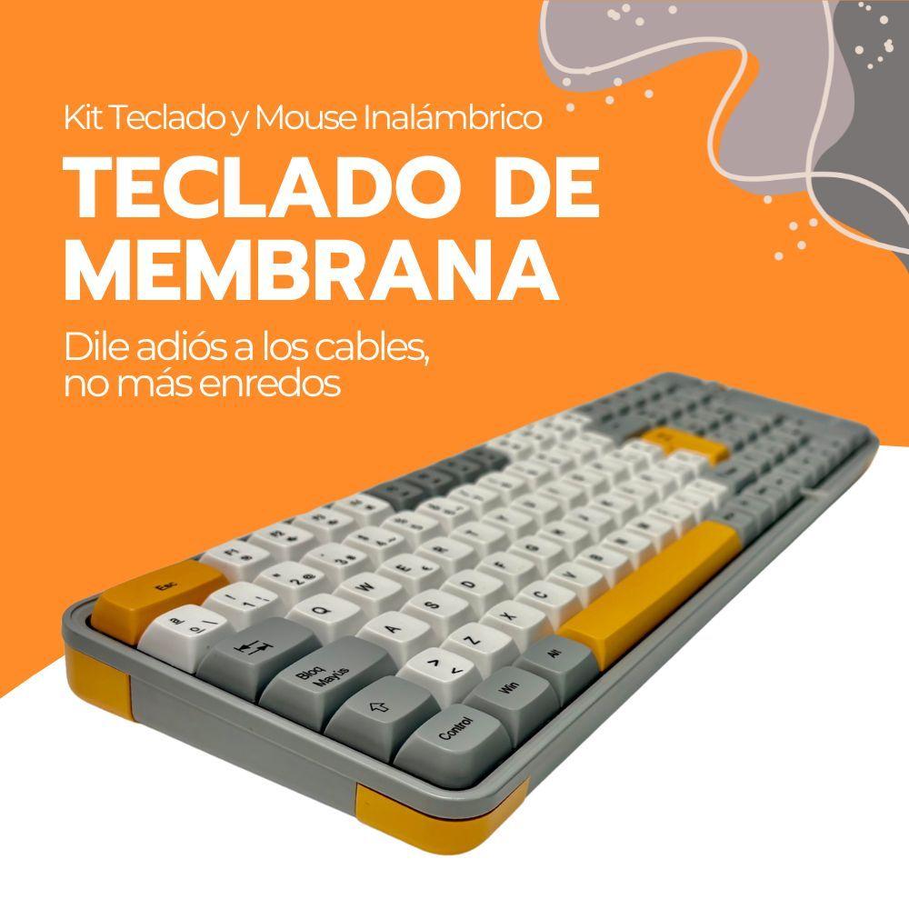 Kit Teclado y Mouse Inalámbrico Numérico Bluetooth USB-6