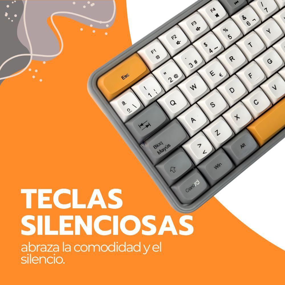 Kit Teclado y Mouse Inalámbrico Numérico Bluetooth USB-7