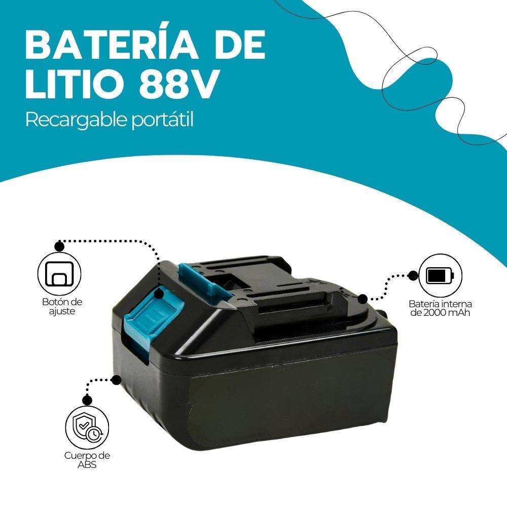 Batería Ion Litio Recargable 2000mAh 88V para Herramientas-2