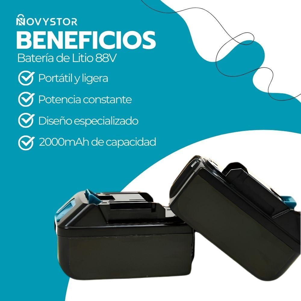 Batería Ion Litio Recargable 2000mAh 88V para Herramientas-3