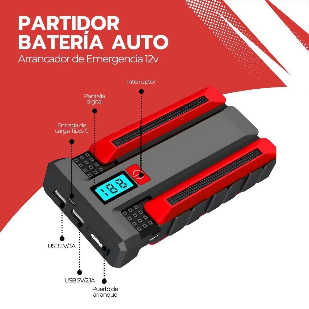 Partidor Batería Auto Arrancador De Emergencia Autos 12v-2