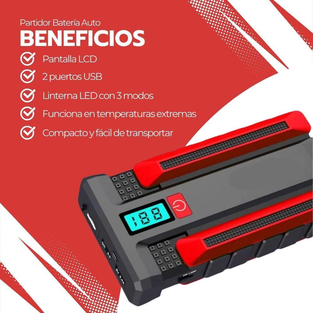 Partidor Batería Auto Arrancador De Emergencia Autos 12v-3