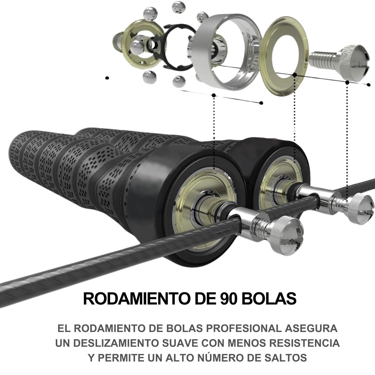 Cuerda para saltar crossfit ajustable con rodamiento + Bolso-2