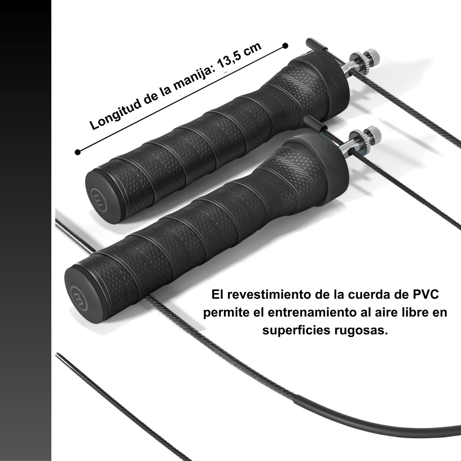 Cuerda para saltar crossfit ajustable con rodamiento + Bolso-5