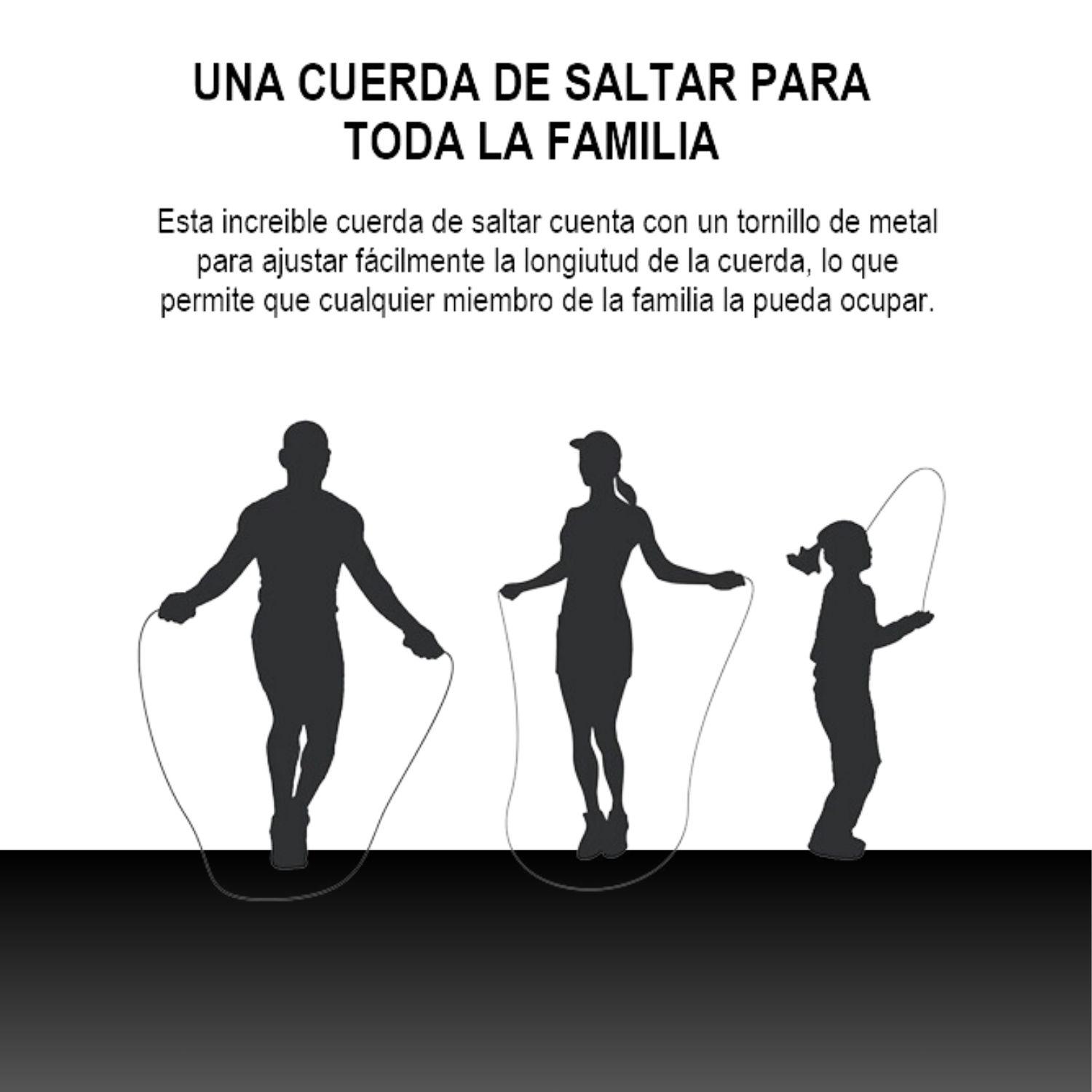 Cuerda para saltar crossfit ajustable con rodamiento + Bolso-9