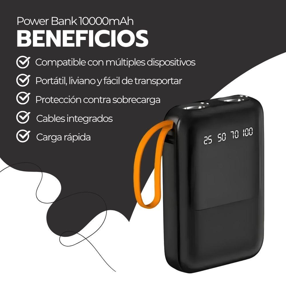 Power Bank R47 10000mAh Carga Rápida LED Pantalla-3
