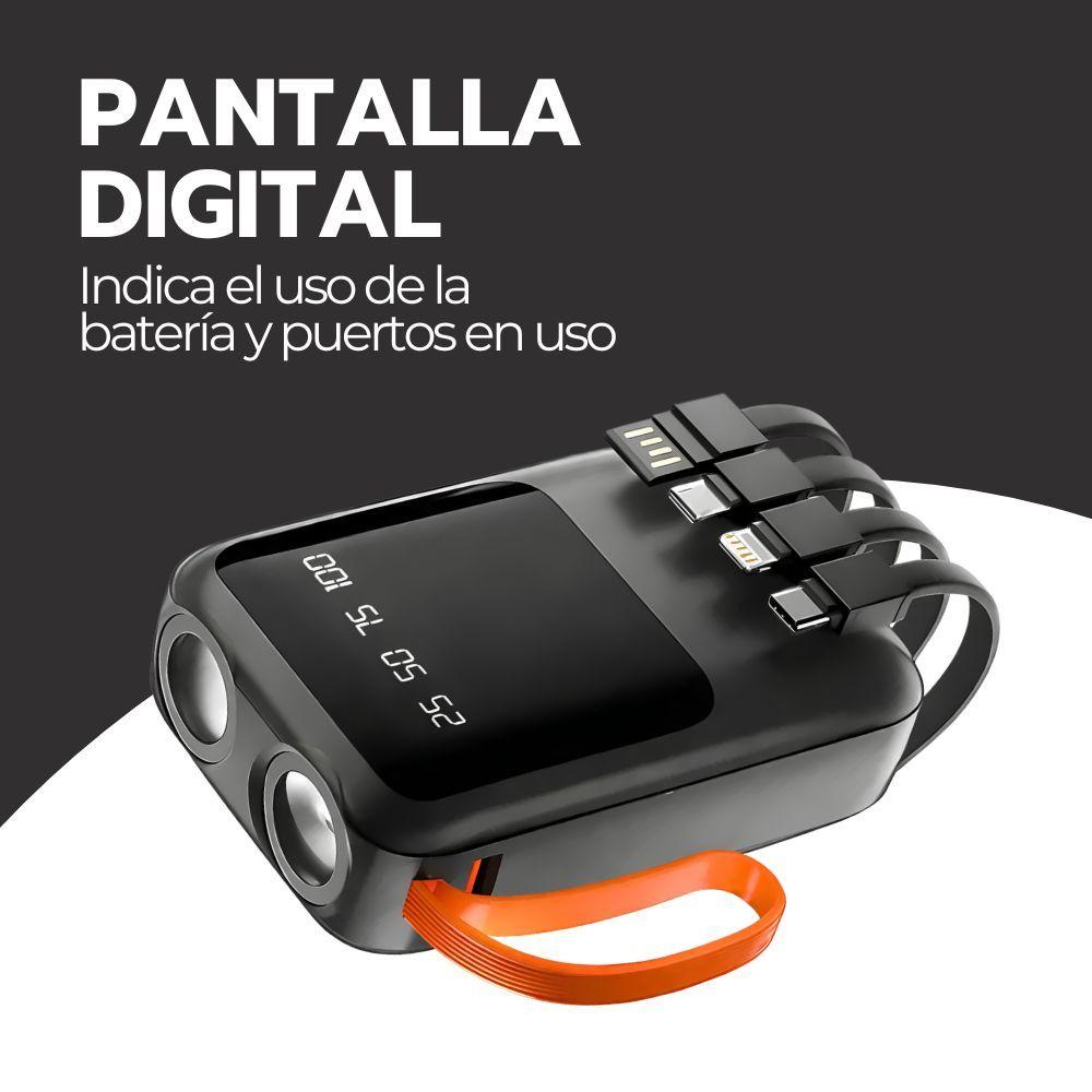 Power Bank R47 10000mAh Carga Rápida LED Pantalla-4