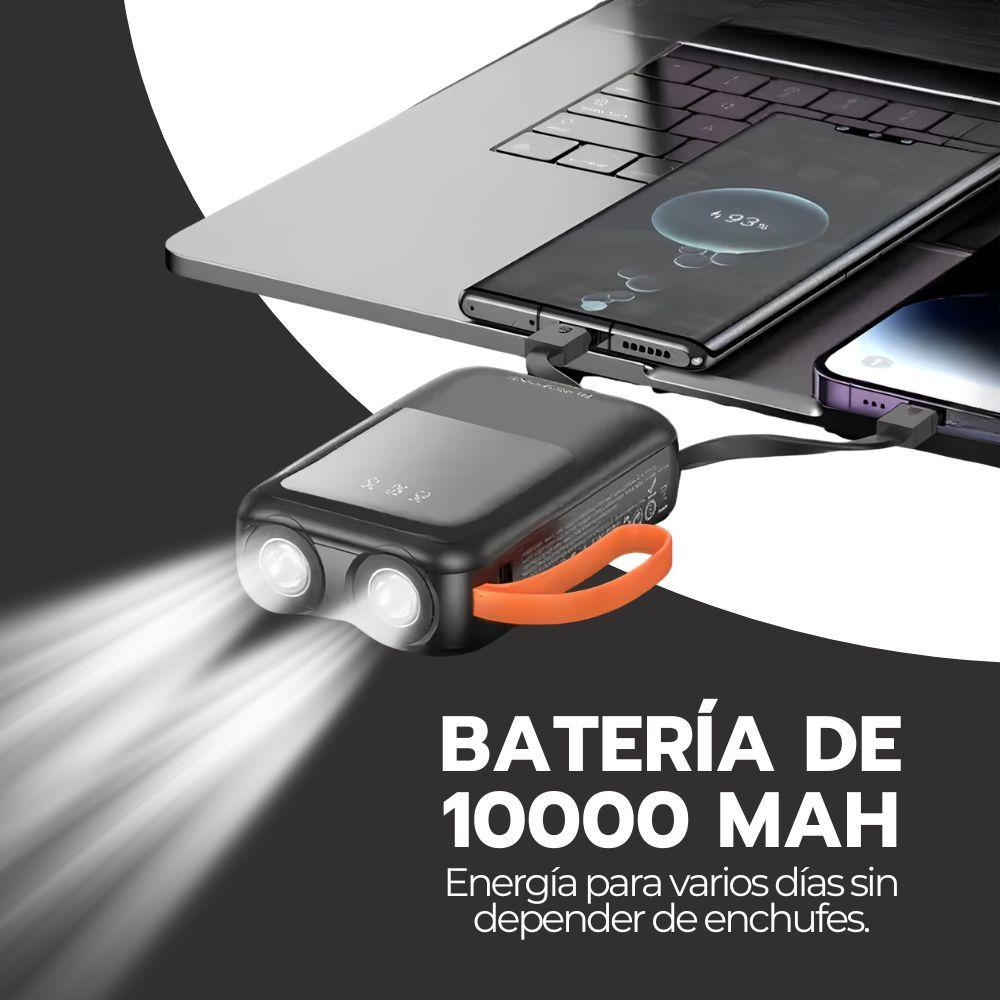 Power Bank R47 10000mAh Carga Rápida LED Pantalla-6