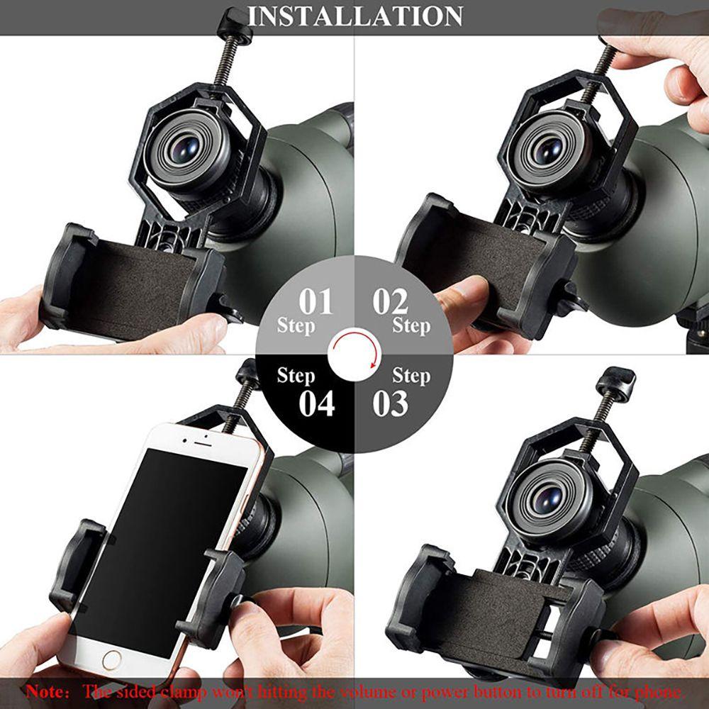 Adaptador Universal Celular Telescopio Microscopio Binocular-4