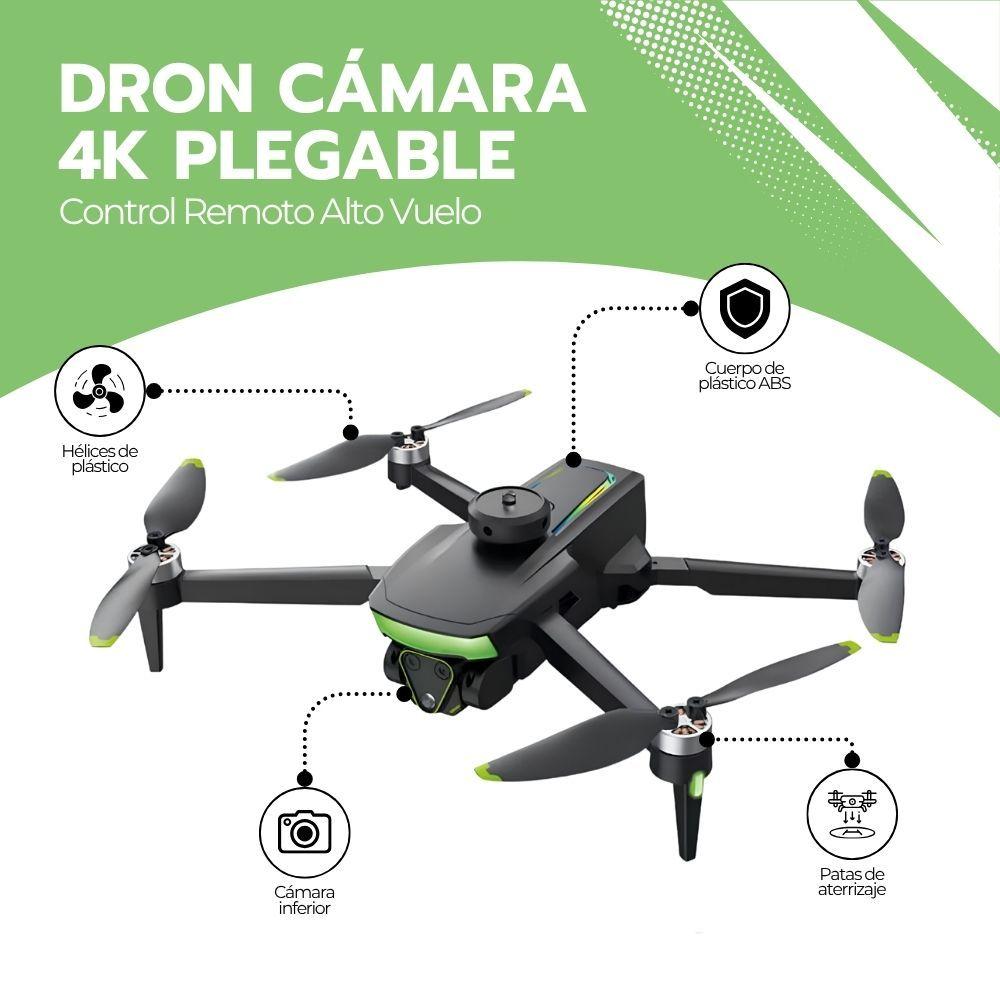 Dron Cámara 4K Ultra HD Brushless Plegable Con Control Remoto Evitación Obstáculos 360° Wi Fi 128GB-2