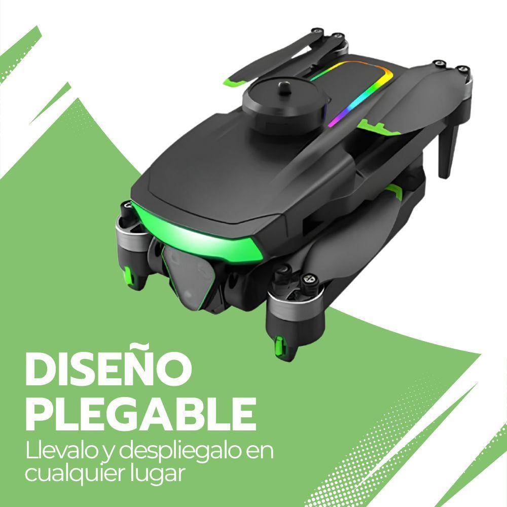 Dron Cámara 4K Ultra HD Brushless Plegable Con Control Remoto Evitación Obstáculos 360° Wi Fi 128GB-4
