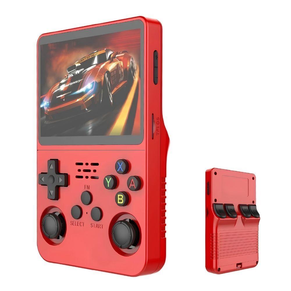 Consola Retro Portátil R36S 64GB WiFi +10000 Juegos Rojo-0