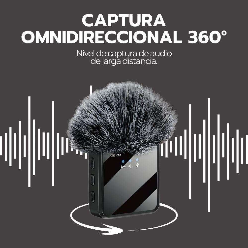 Micrófono Doble Inalámbrico con Receptor 2 en 1 Universal-7