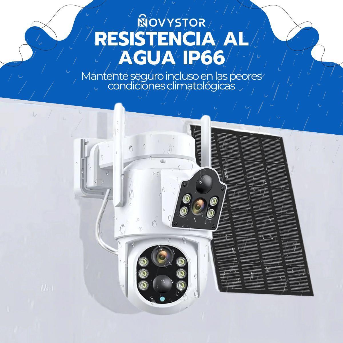 Cámara Solar 5G 360° IP66 Visión Nocturna HD 128GB Wifi-7