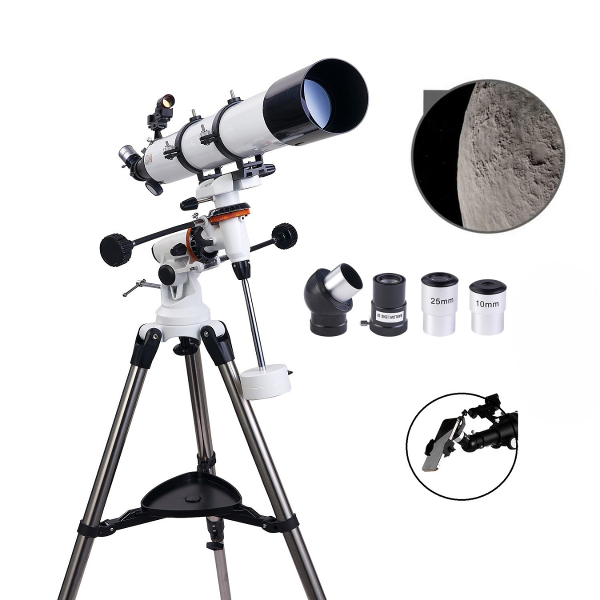 Telescopio HD F90080M 80-900mm para Astronomía Profunda-4