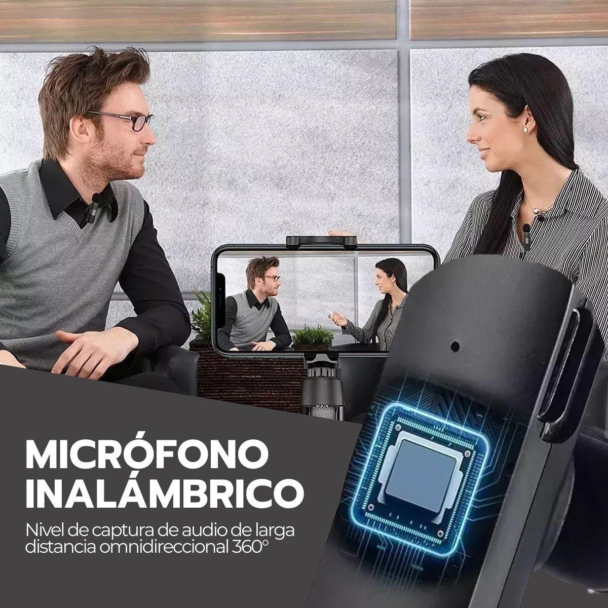 Micrófono Inalámbrico con Adaptador Celular Tipo C Y iPhone-7