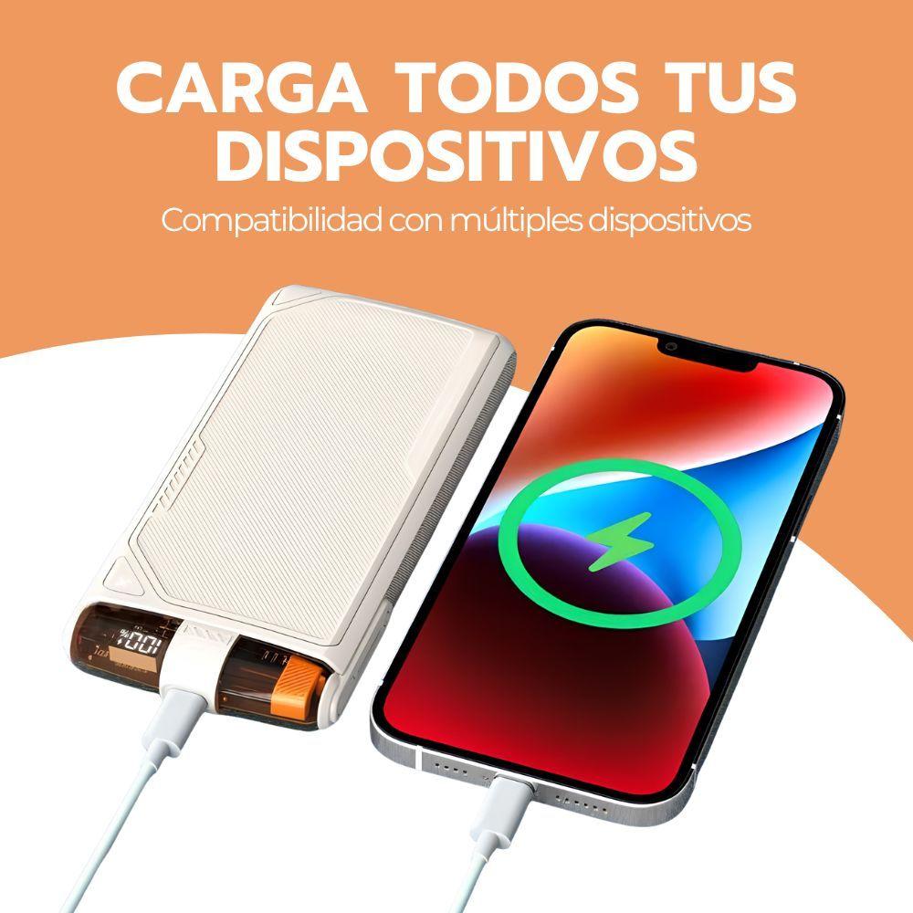 Power Bank 10000mAh Carga Rápida 20W USB-C y IPhone-4