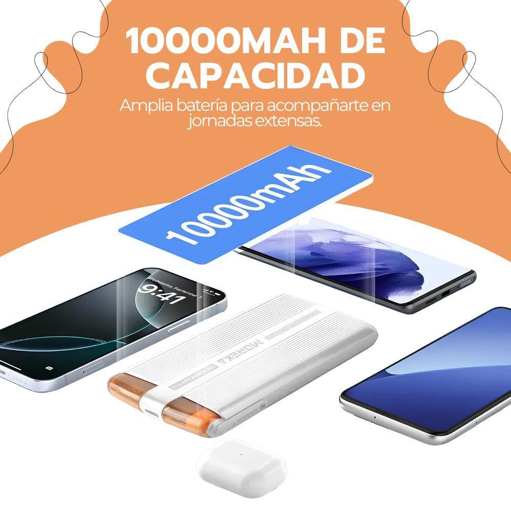 Power Bank 10000mAh Carga Rápida 20W USB-C y IPhone-5