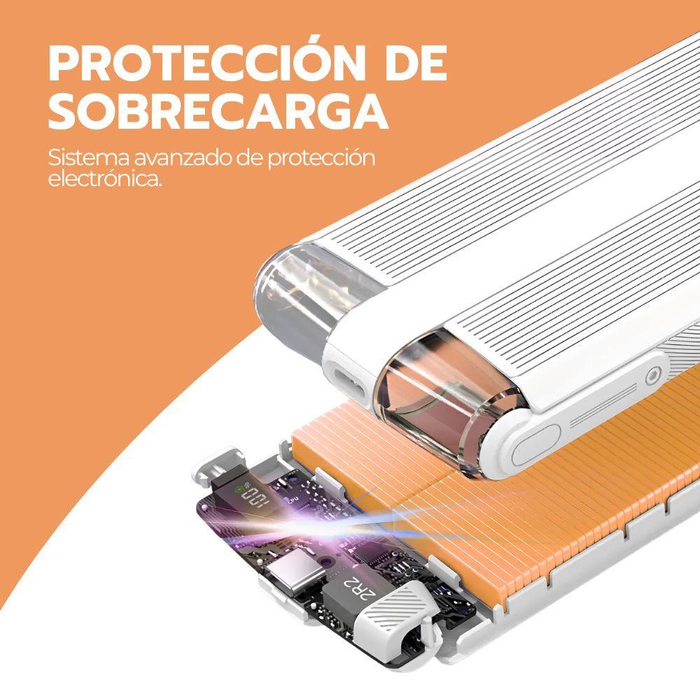 Power Bank 10000mAh Carga Rápida 20W USB-C y IPhone-7