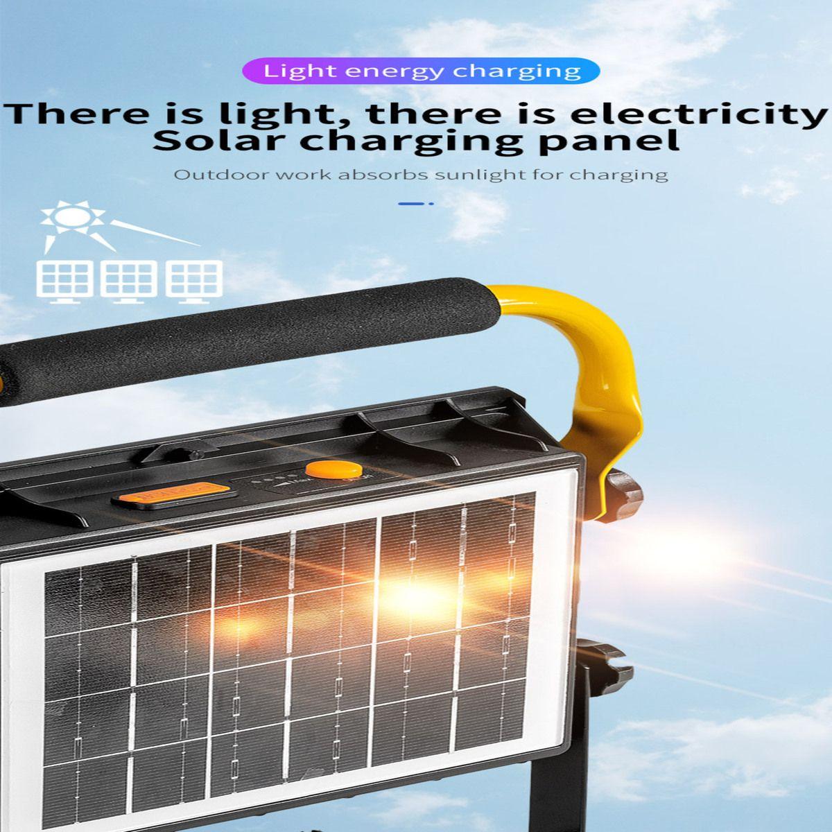Foco Proyector Led Recargable Portátil Trabajo Solar-4